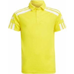 adidas SQ21 POLO Y Juniorské polo triko, žlutá, velikost 164