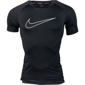 Nike NP DF TIGHT TOP SS M Pánské tréninkové tričko, černá, velikost XXL
