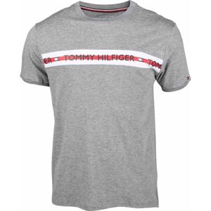 Tommy Hilfiger CN SS TEE LOGO Pánské tričko, šedá, velikost M